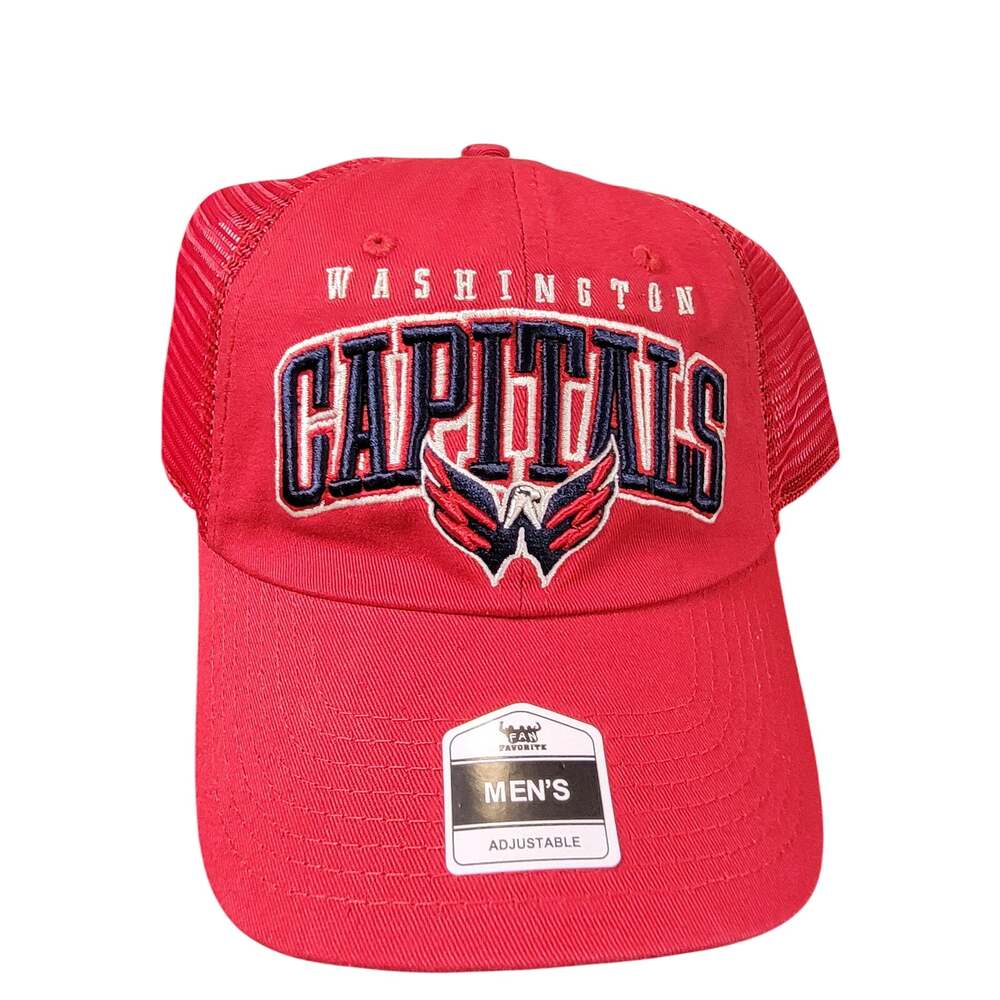 Washington Capitals NHL Trucker Hat Red Snapback Mesh Adjustable NWT